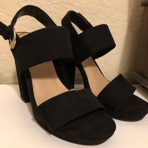 Apt 9 Black Strappy Heels